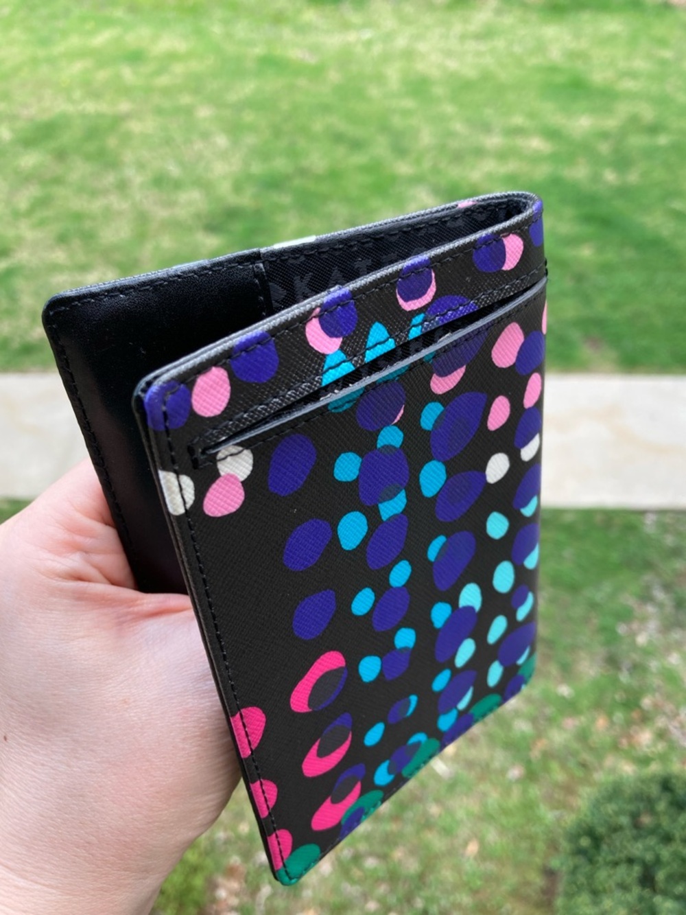 kate spade Black Multi Dot Passport Wallet - Picture 4 of 8